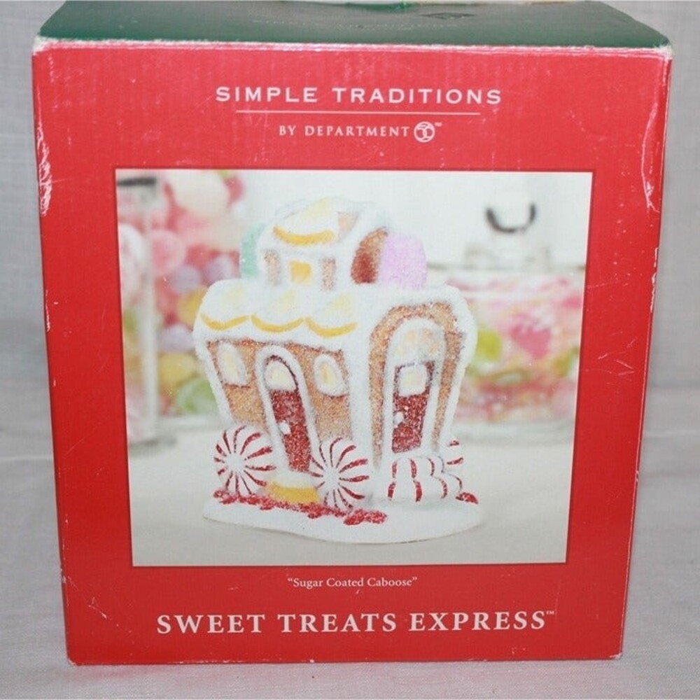 Dept. 56 Sweet Treats Express "Sugar Coated Caboose"  Christmas Village Accessor